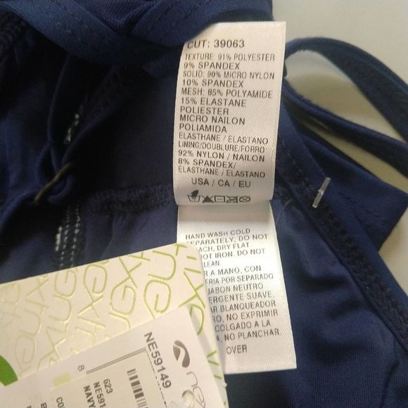 Next Bloc Party Tankini Bra Sized Swimsuit Top 32 B C - Picture 4 of 12